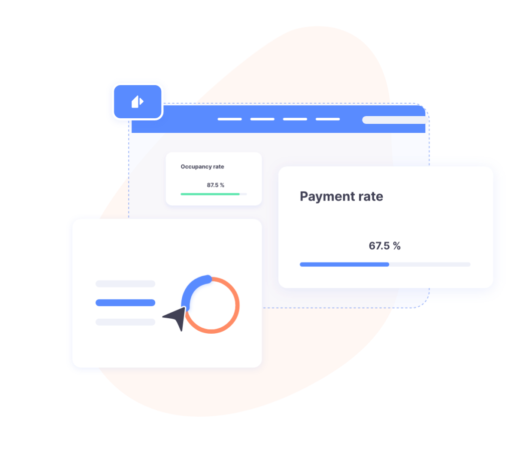 Keep visibility on the rents collected in real time