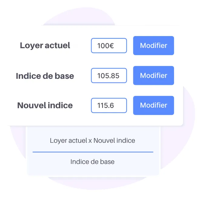 Calcul d'indexation
